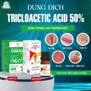 [CÓ CHE TÊN]Dung dịch chấm sùi mào gà TCA DABAVI, Hỗ trợ các vấn đề hạt ngọc, sùi mào gà, mụn cóc, gai SD...10ml