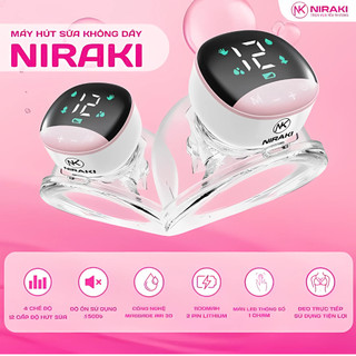 Máy Hút Sữa Rảnh Tay Niraki NK-373, Máy Hút Sữa Không Dây Gọn Nhẹ Với Màn Hình Led Hiển Thị 4 Chế Độ 12 Cấp Độ
