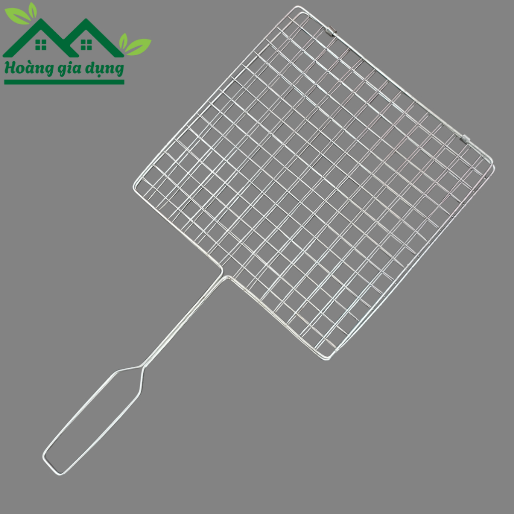 Vỉ nướng than hoa inox, kẹp nướng chả, thịt cá | Vỉ kẹp thịt nướng bún chả