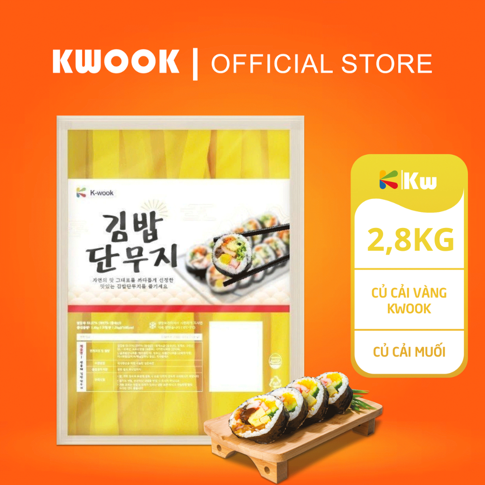 Củ Cải Vàng Cắt Sợi Kwook (Làm cơm cuộn, Kimbap) [Củ cải vàng]