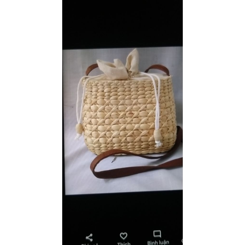 Túi Bầu đan dóc Lục Bình