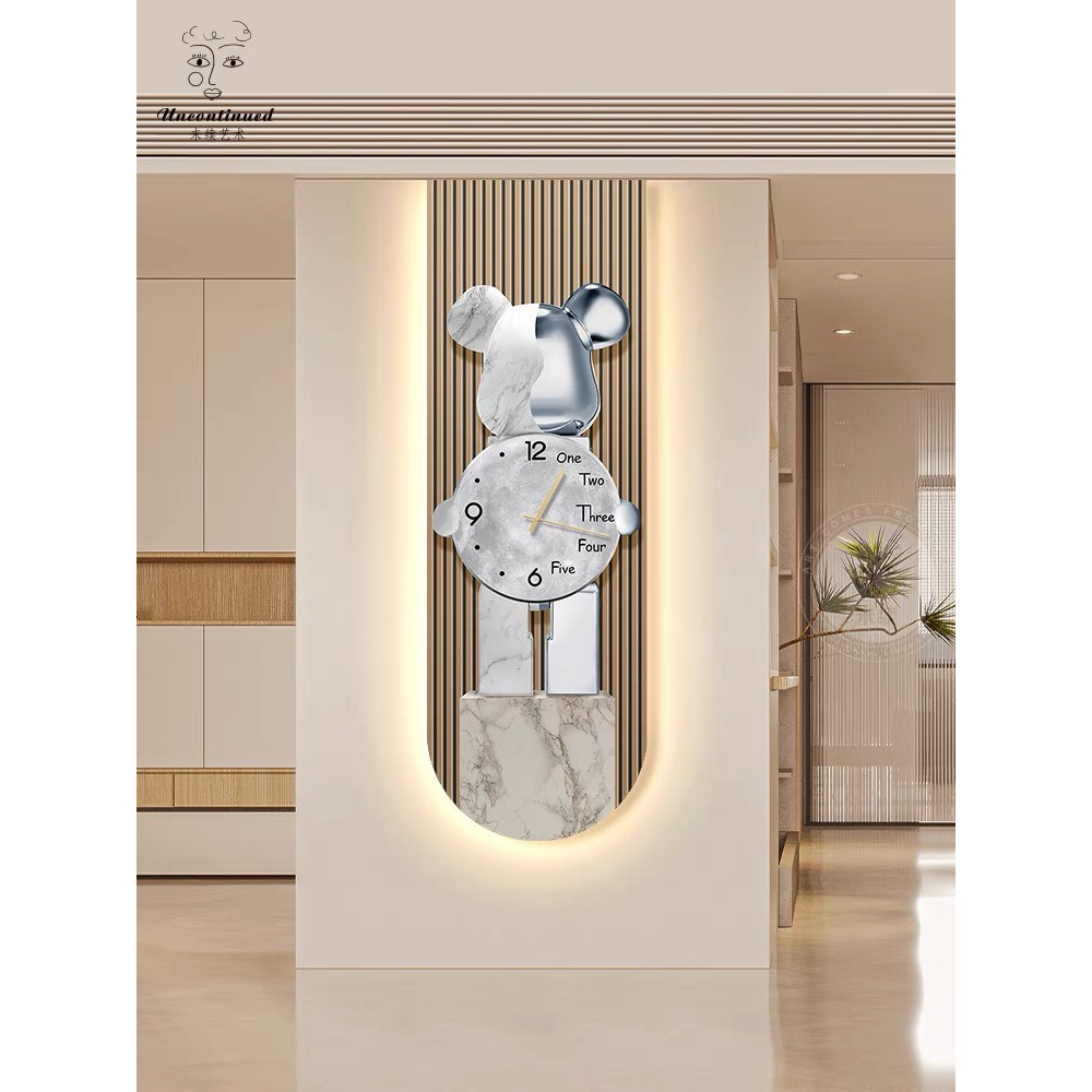 (CÓ ẢNH THẬT)Tranh treo tường đèn led tráng gương in UV gấu bearbrick 18 kèm đinh treo