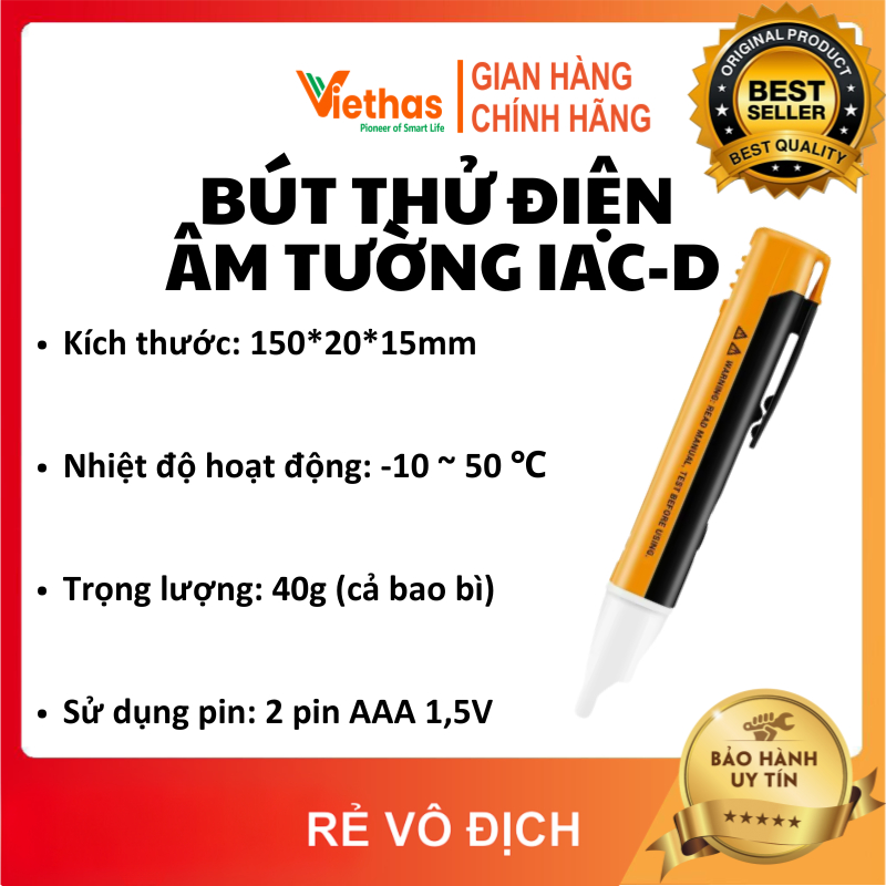 VIETHAS - Bút thử điện âm tường IAC-D