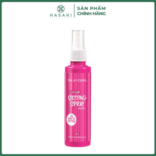 [LIVE 13.10] Xịt Khoá Makeup Silkygirl Giữ Lớp Nền Mịn Lì Lâu Trôi 70ml Makeup Setting Spray - Matte Hasaki Chính Hãng