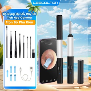 Dụng cụ lấy ráy tai Lescolton có gắn camera hình ảnh sắc nét an toàn dùng cho người lớn và trẻ con