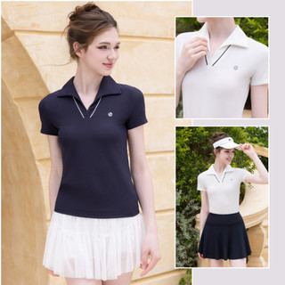  Áo Polo Nữ LV25S04F209 Cổ Viền Phối Tinh Tế Phom Mặc Đẹp Cả Ngày Livan 