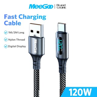  Dây Sạc Type C Sạc Nhanh 120W 2M MeeGoo,Cáp Sạc Type C Đa Năng Cho Oppo Samsumg,Phone 15 16 17 