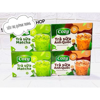  Trà sữa Cozy Trà Sữa Matcha - Trà Sữa Anh Quốc Hộp 10 Gói Hoà Tan 170g 