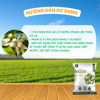 Kích Hoa Bio36 Chuyên Dùng Cho Hoa Và Cây Ăn Quả - Gói 100g