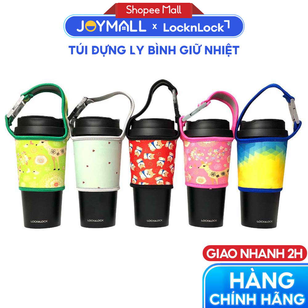 Túi đựng ly bình giữ nhiệt LocknLock dưới 600ml nhiều họa tiết - JoyMall