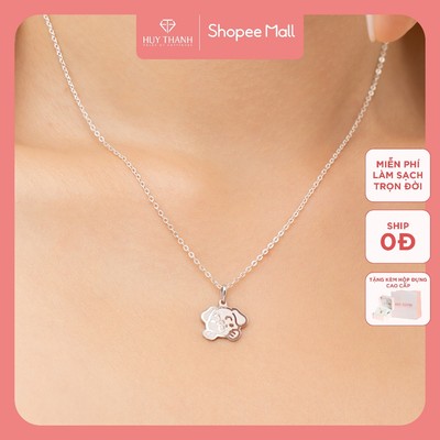 Mặt Dây Chuyền Bạc 925 Họa Tiết 12 Con Giáp - Tuất MDZ073 Huy Thanh Jewelry