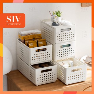 SIV Hộp nhựa đựng đồ nhà bếp nhiều kích thước, hộp nhựa sắp xếp vật dụng, bảo quản đồ đạc phòng tắm, ngăn tủ PP