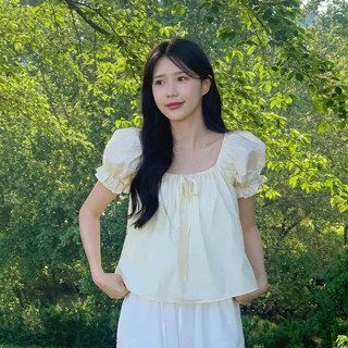 Áo Babydoll Kiểu Nữ Dáng Bồng Xòe Cổ Vuông Mùa Hè Kimee - KA584