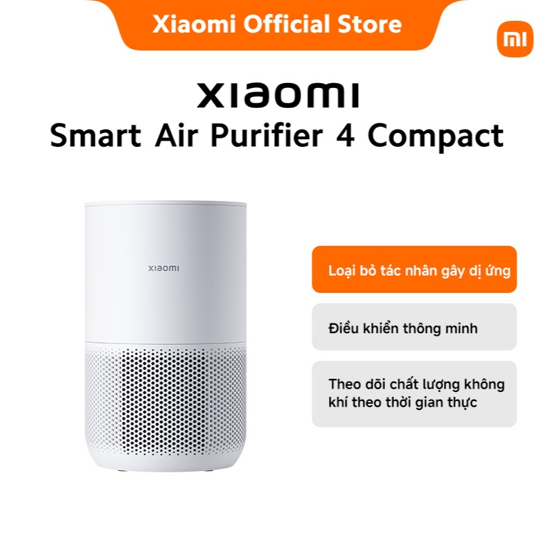 Máy lọc không khí Xiaomi Smart Air Purifier 4 Compact | Loại bỏ tác nhân gây dị ứng | Điều khiển thông minh