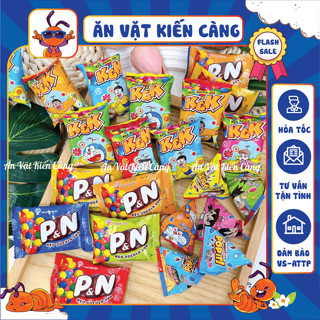 Combo Kẹo socola sữa tam giác, P&N, K&K loại thơm ngon, đồ ăn vặt hot nhất