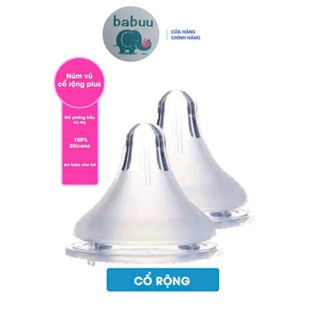 Núm ti cổ rộng / cổ hẹp thay thế cho bình pi geon, babuu, toom, kichi, gb baby, lan sinoh