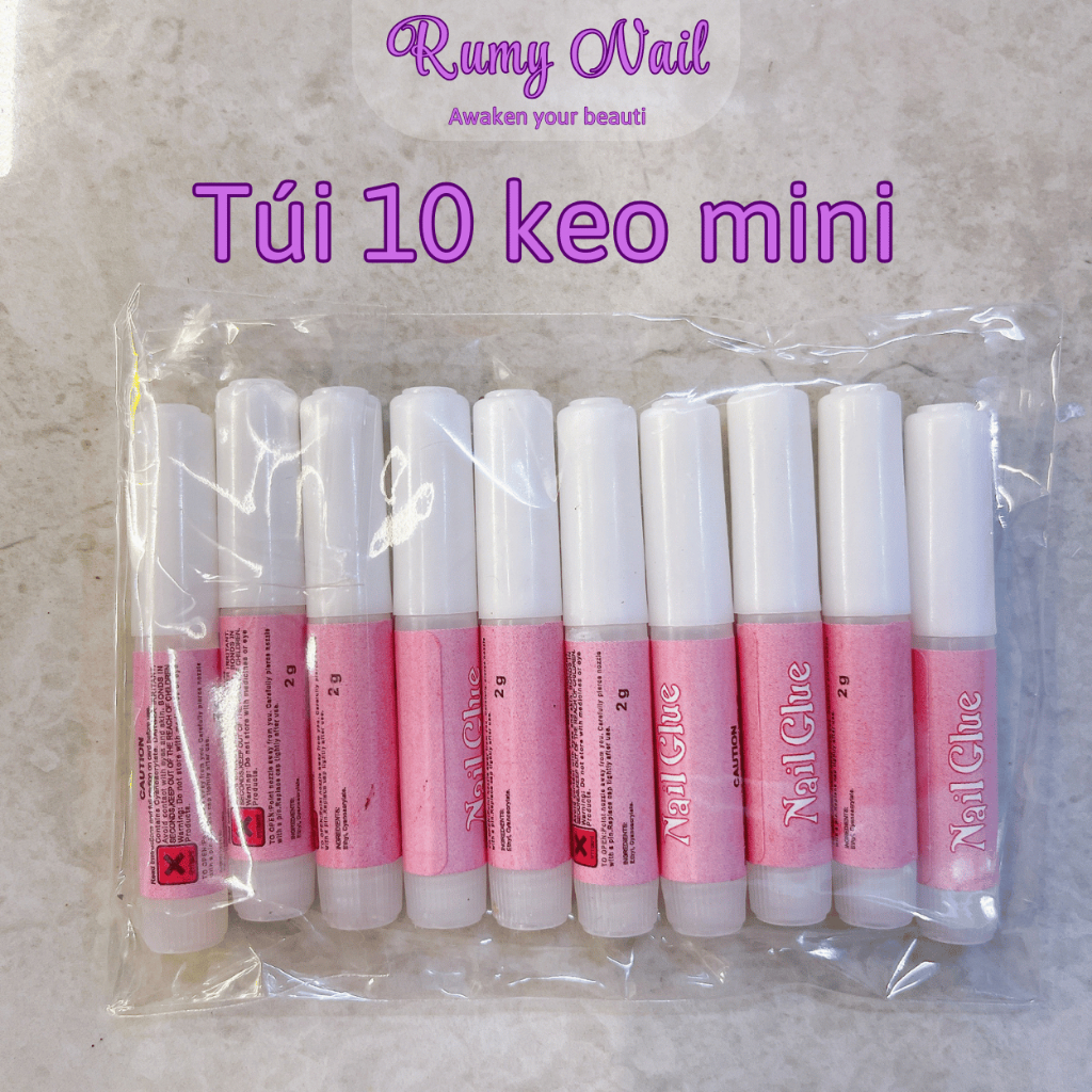 Keo dán móng nailbox (10 lọ), keo dán nail mini | BigBuy360 - bigbuy360.vn