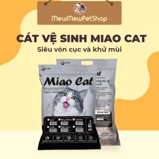 Cát vệ sinh cho mèo Miao Cat 8kg siêu vón cục và khử mùi 17.6l