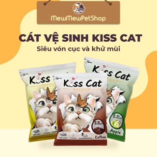Cát vệ sinh cho mèo 8kg 17.6L Kiss cat siêu thấm hút và siêu vón cục