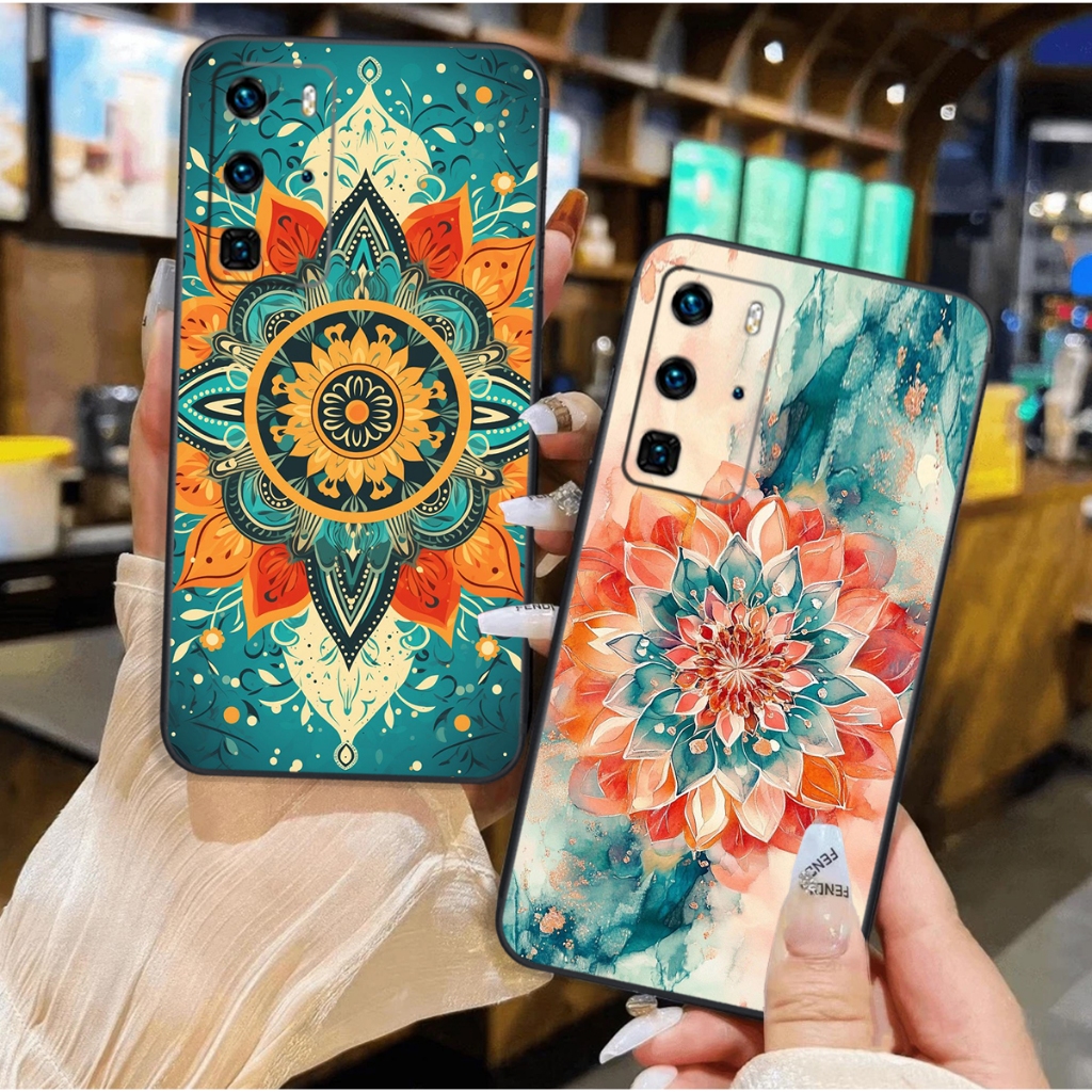 Ốp lưng Huawei P40 / P40 Pro / P40 lite họa tiết hoa văn,rực rỡ bắt mắt hot trend