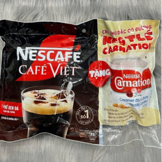 Cà phê Nescafé Việt đen đá (35 gói *16g)date mới nhất)TẶNG KÈM 1 LON SỮA