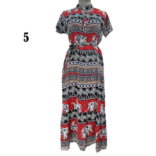 Đầm cổ trụ ráp tầng,from dài - suông, bigsize 50-75 kg