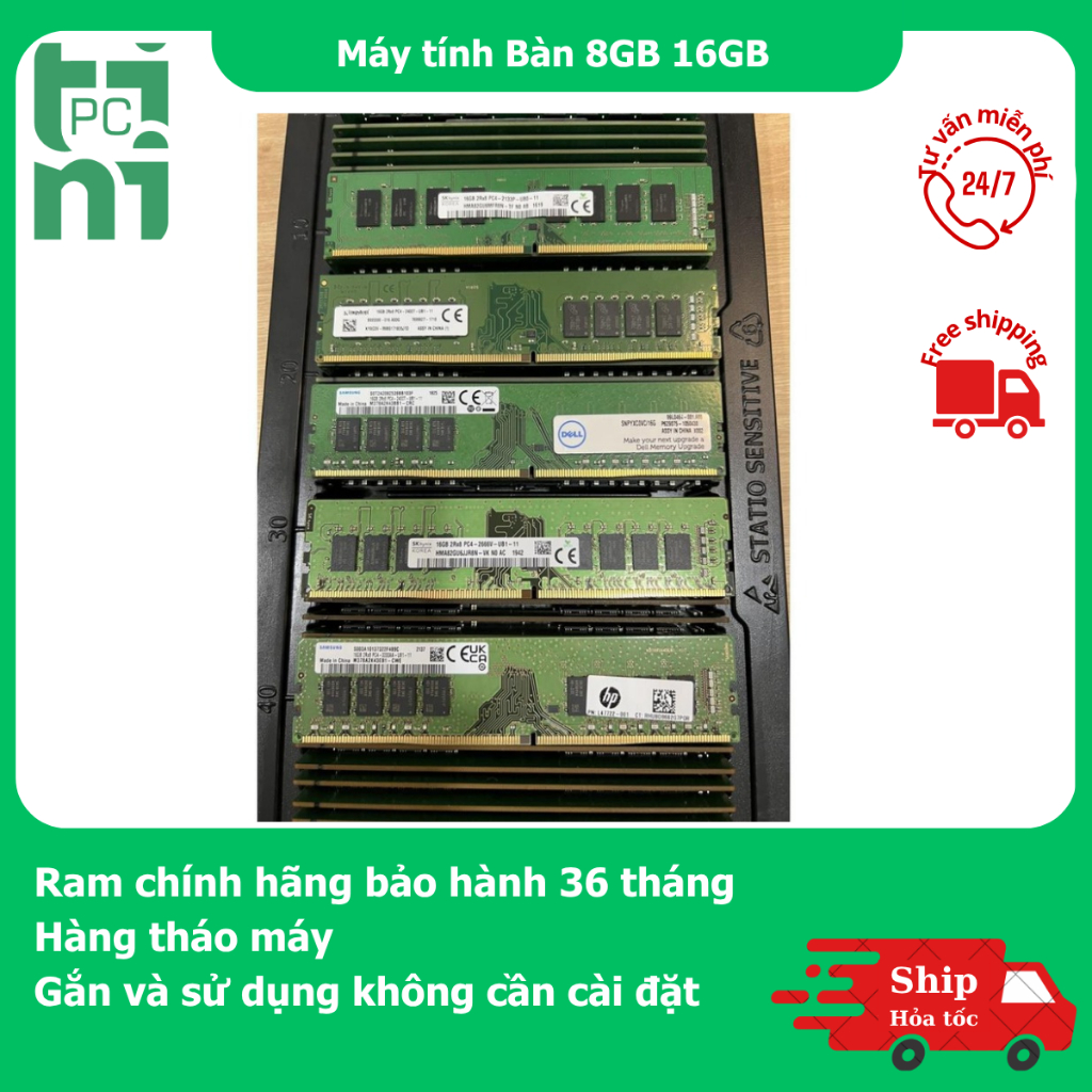 Ram Laptop / PC Máy Bàn DDR4 4GB 8GB 16GB Bus 2133/2400/2666/3200 Samsung Hynix Zin Tháo Máy | BigBuy360 - bigbuy360.vn