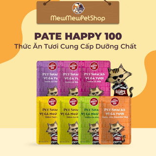 Pate mèo Wanpy Happy 100 , Pate cho mèo Tiếng Việt gói 70g cung cấp dinh dưỡng toàn diện cho mèo