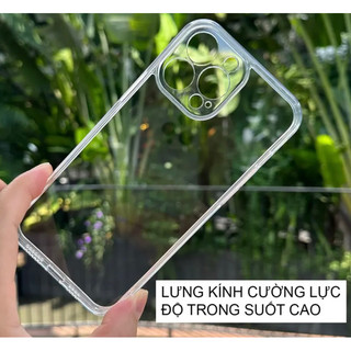 Ốp Likgus trong bảo vệ camera cho iPhone 17 Air 16 pro Max 15 plus 14 pro 13 12 11 xs x xr 7 8 plus không ố vàng