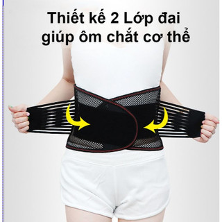 Đai Nịt Bụng 2 lớp giảm eo, bảo vệ cột sống, giảm đau lưng thế hệ mới
