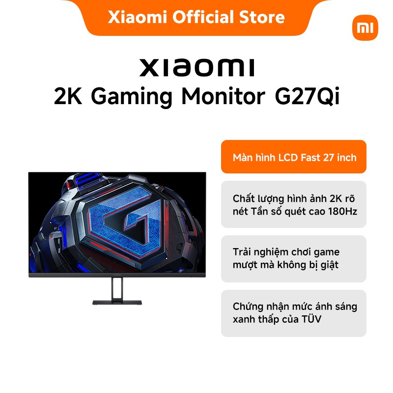 Màn hình máy tính Xiaomi Gaming Monitor G27Qi | Màn hình LCD Fast 27 inch｜Chất lượng hình ảnh 2K rõ 