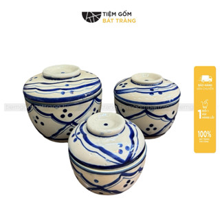  Thố Sứ Kẻ Xanh Nam Bộ Hũ Sứ Đựng Cơm Vại Muối Dưa Cà Đựng Mỡ Decor 5 Size Gốm Sứ Nam Bộ Xưa 