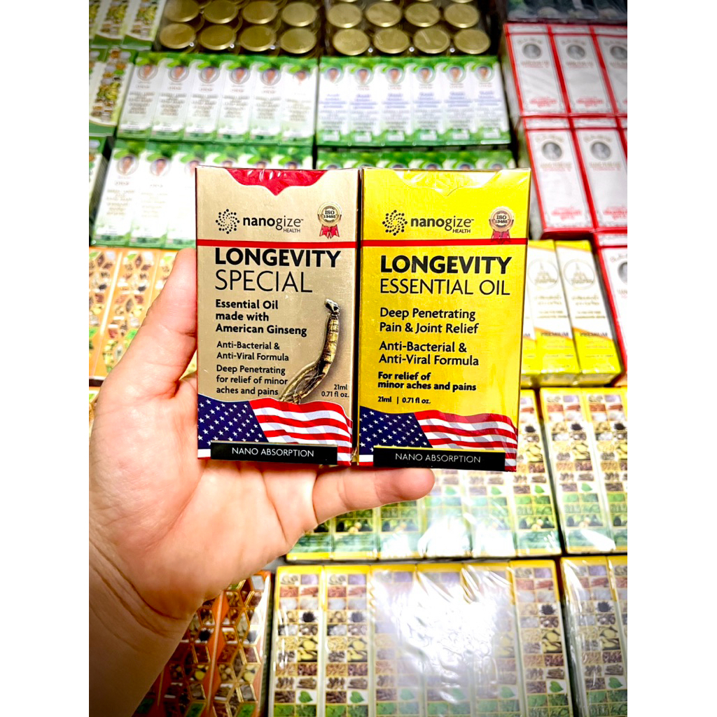 [1 chai] Dầu Trường Thọ Longevity essential oil (nano gize)
