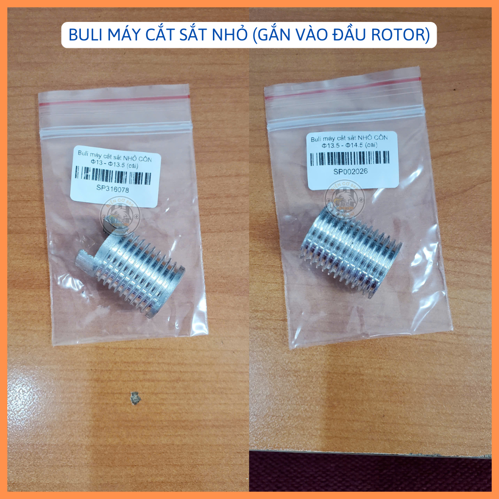 Buli máy cắt sắt dây curoa loại CÔN hoặc RÃNH