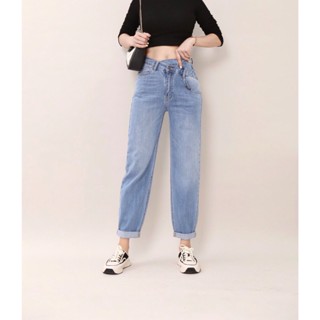  <XẢ KHO GIÁ SẬP SÀN>Quần baggy jean nữ phong cách Hàn Quốc gập gấu năng động CP10 CT JEANS 