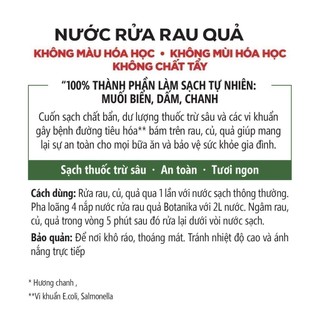 Nước rửa rau Botanika 500ML
