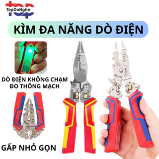  kìm đa năng dò điện không chạm – cắt dây tước dây xoắn dây bấm cos kiểm tra điện bút thử điện – dụng cụ kềm sửa chữa 