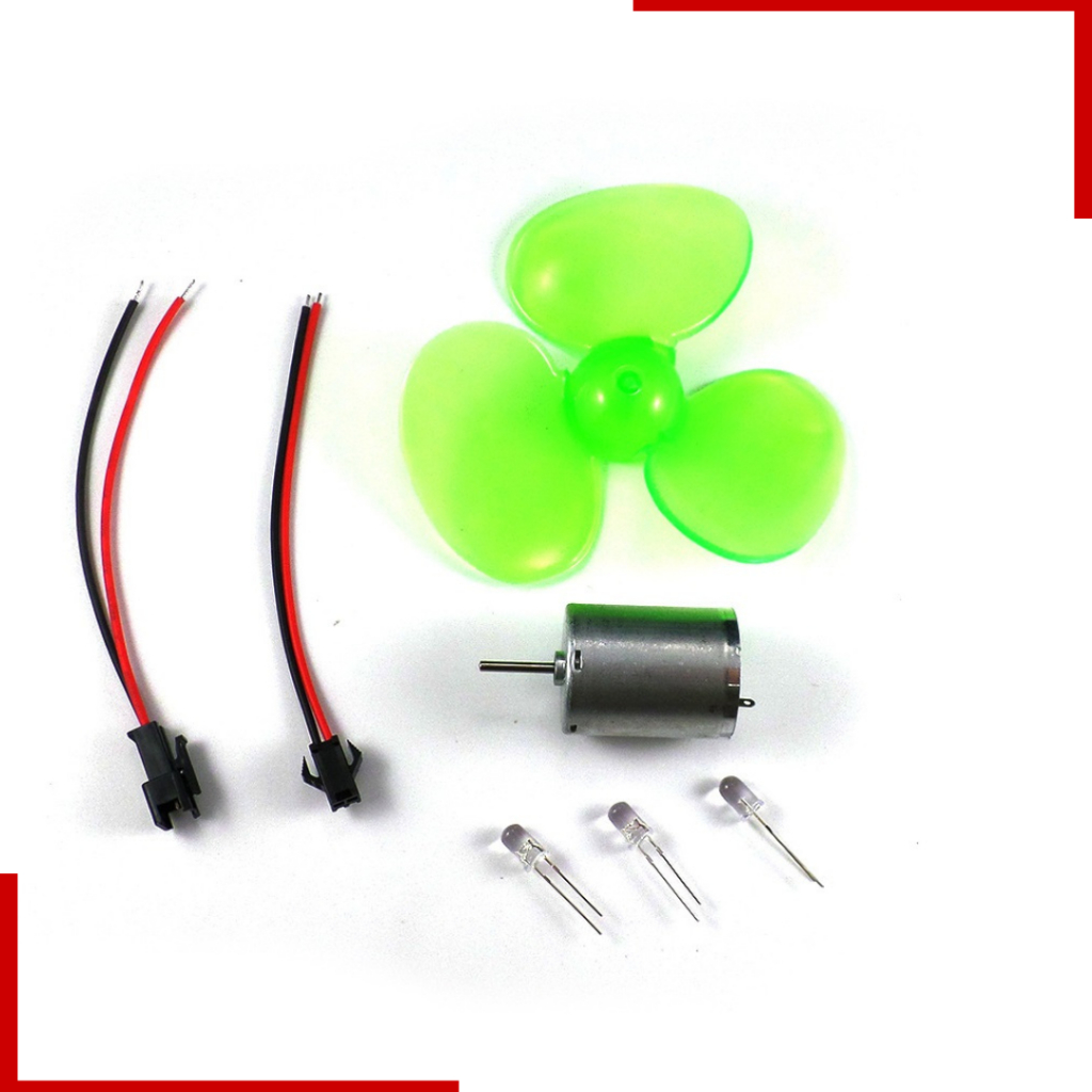 Máy phát điện gió mini V2 – Mô hình điện gió, giáo cụ STEM, trang trí năng lượng tái tạo độc đáo