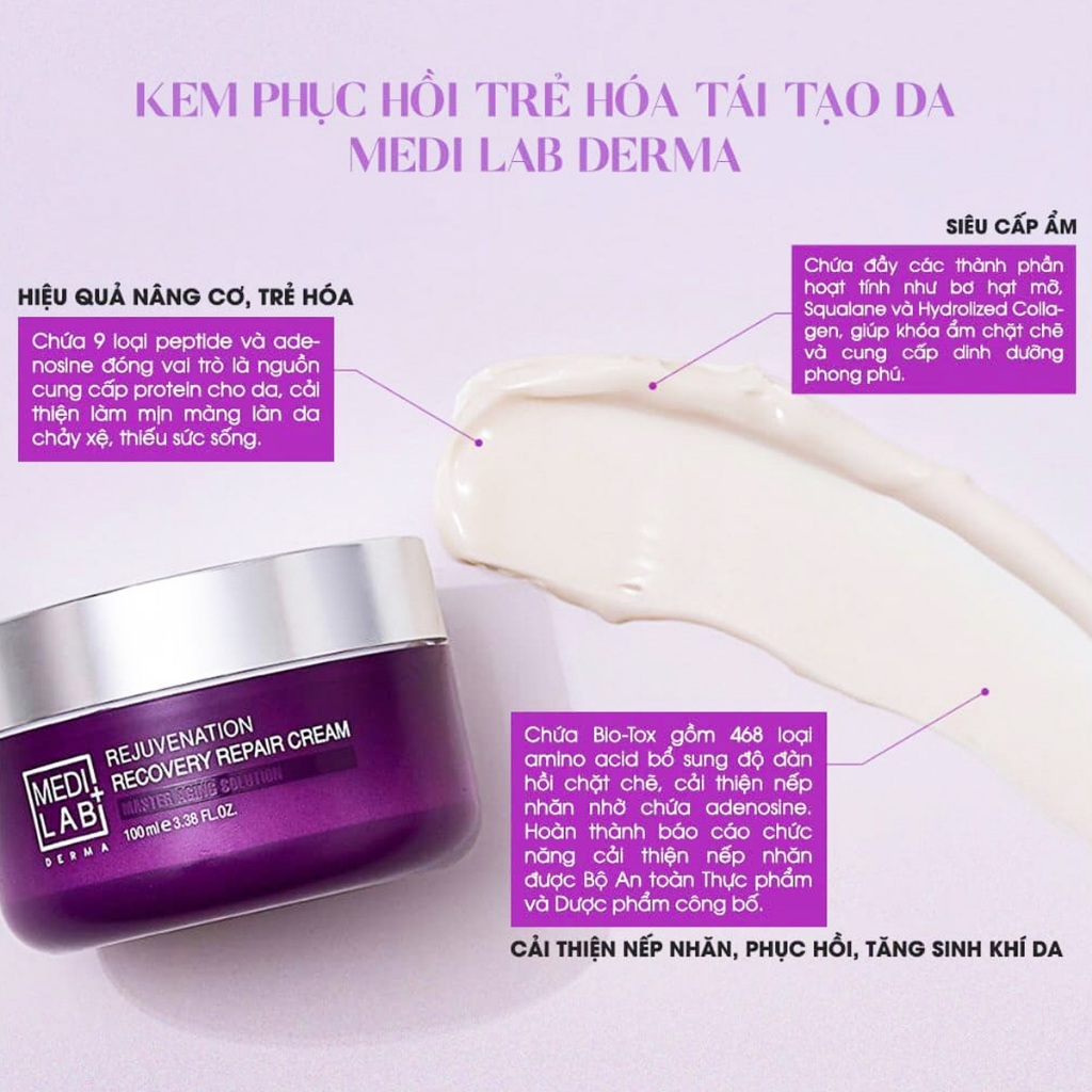 KEM PHỤC HỒI TRẺ HÓA TÁI TẠO DA MEDI LAB DERMA 30ML