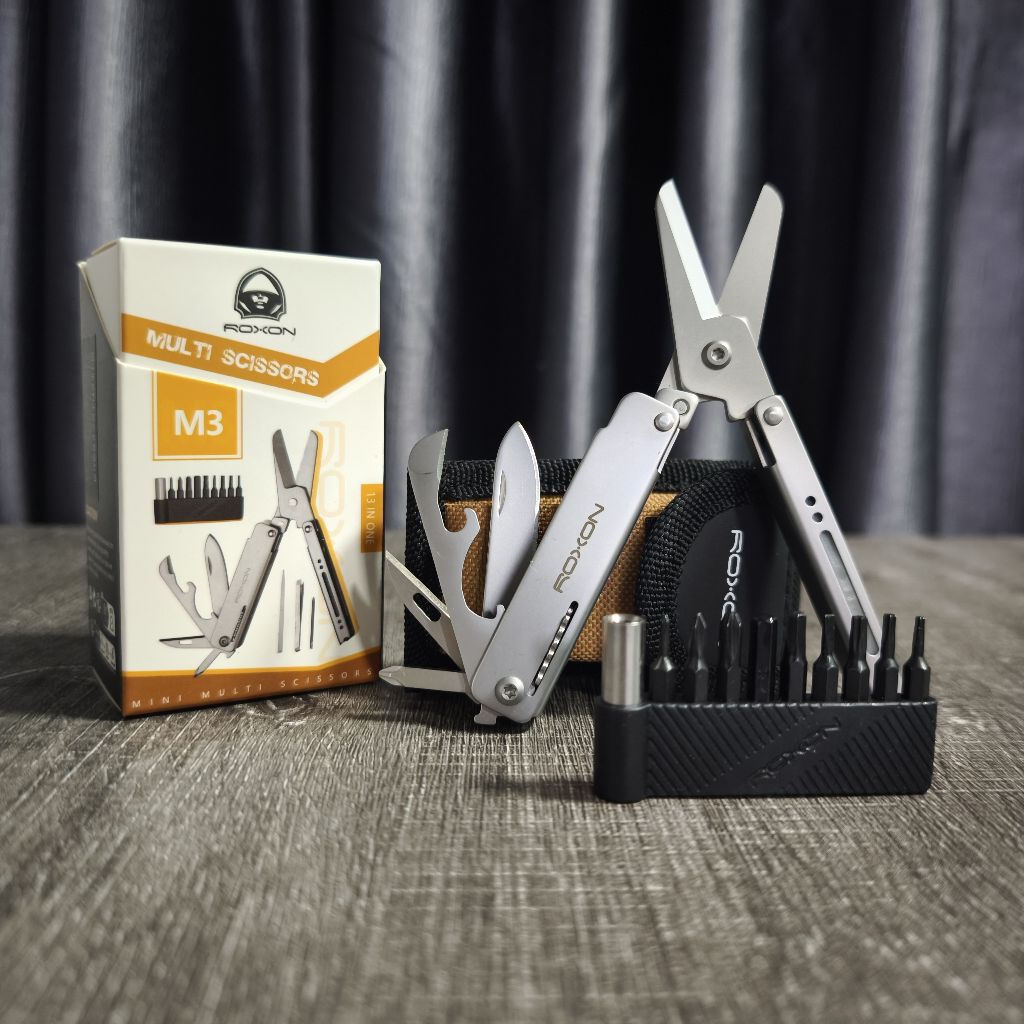 Roxontool  -  Kéo đa năng Mini Roxon M3 Multi Scissors - nhỏ gọn tiện dụng