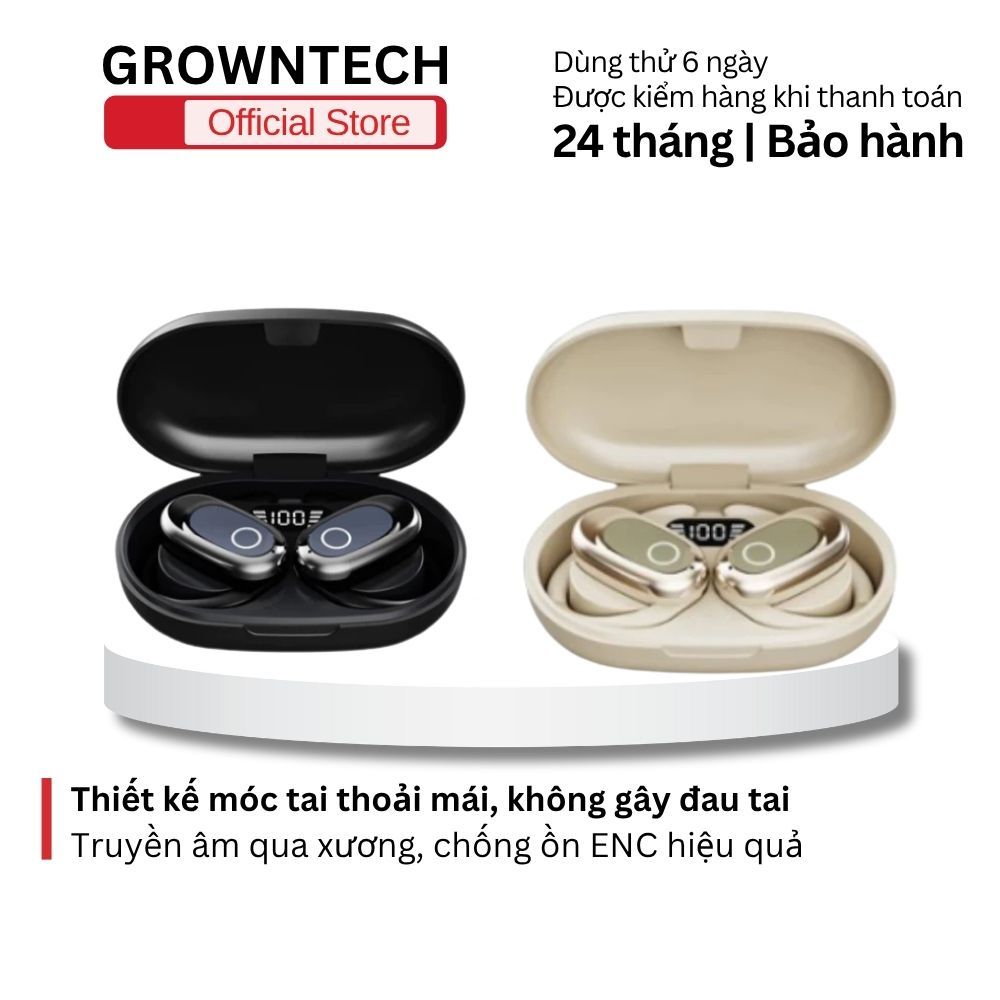 Tai nghe bluetooth OWS S300 móc tai dẫn truyền xương, chống ồn ENC, kết nối ổn định, nhỏ gọn