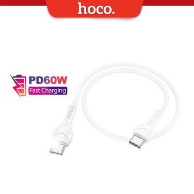 Cáp sạc nhanh PD60W Hoco X37 Type-C to Type-C dài 50cm truyền dữ liệu dùng cho Android/15/16