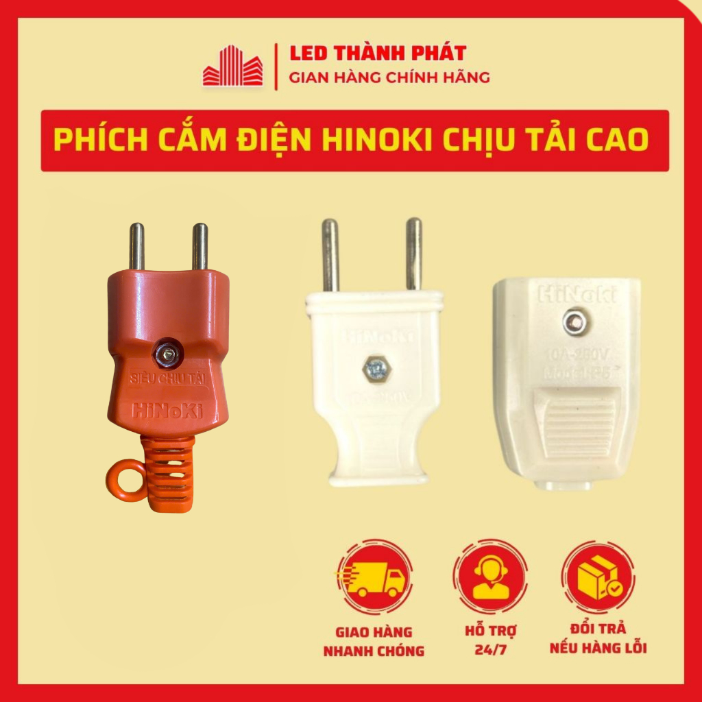 Phích cắm điện hinoki mua 1 lần dùng 1 đời, combo phích chịu tải siêu bền hàng