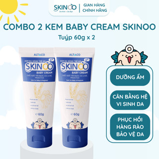 Combo 2 Kem bôi viêm da cơ địa cho bé Skinoo Baby Cream Dưỡng Ẩm, Ngừa Hăm, Làm Dịu Da Bé