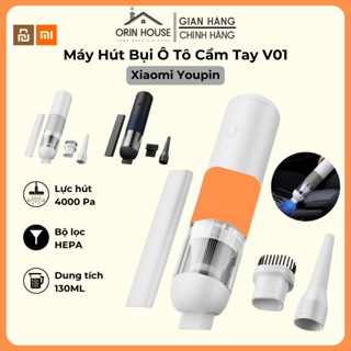 Máy Hút Bụi Cầm Tay Không Dây Ôtô Xiaomi Youpin V01, Lực Hút 4000Pa, Hút Bụi Nhà Và Xe Hơi, Trọng Lượng Nhẹ Dễ Di Chuyển