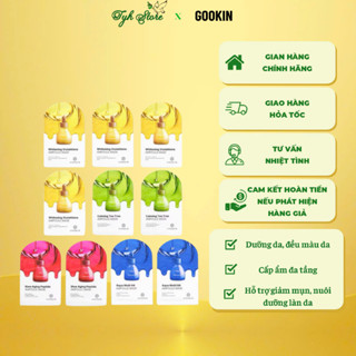 Mặt nạ dịu da, cấp nước, dưỡng sáng, tăng đàn hồi Gookin Ampoule Mask 30ml