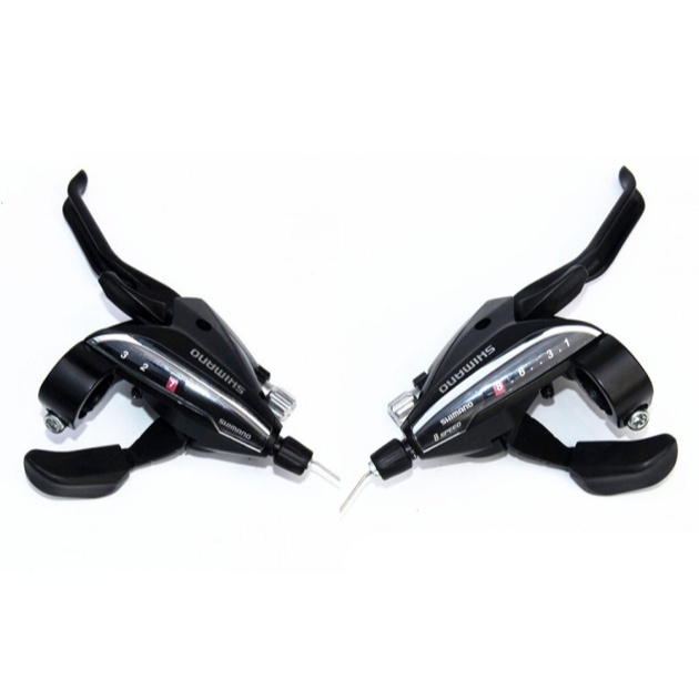 Bộ tay đề tay phanh Xe đạp thể thao SHIMANO 3x8 Speed (kèm dây đề)