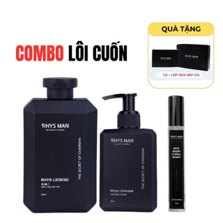 Combo Lôi Cuốn RHYS MAN : Sữa tắm gội hương nước hoa cao cấp 350ml & Gel vệ sinh nam 120ml & Nước hoa 10ml