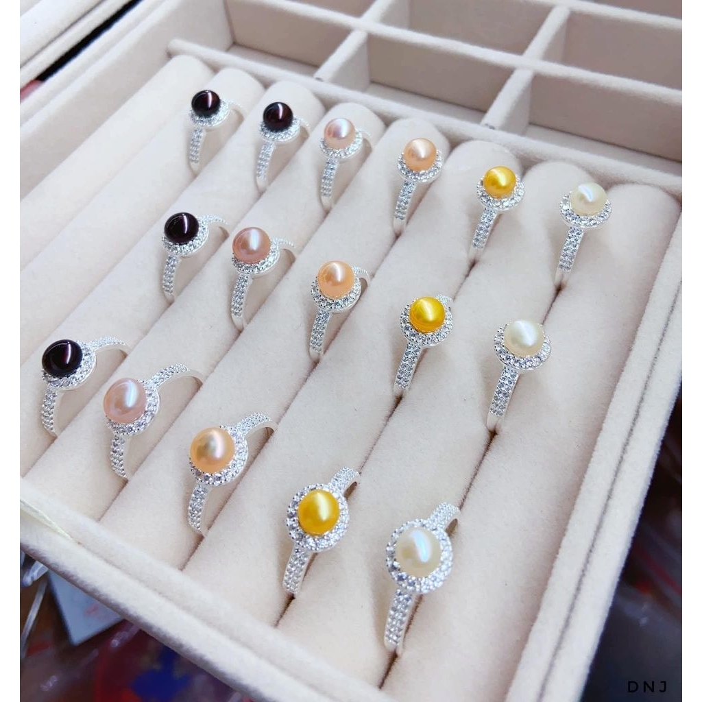 NHẪN TRAI NƯỚC NGỌT BẠC