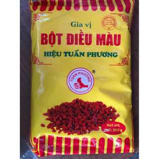 Bột điều màu 500g và 500g hạt điều đỏ